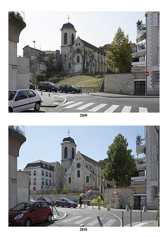 revoir une église d'Arcueil à 9 ans d'intervalle