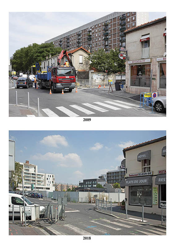 revoir quartier en pleine mutation sur Arcueil à 9 ans d'intervalle