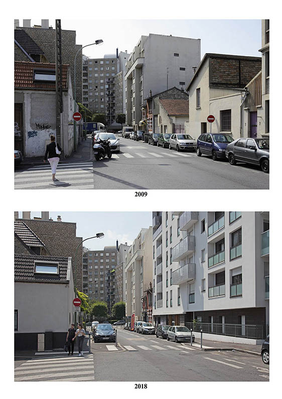 revoir un quartier en transformation sur Arcueil à 9 ans d'intervalle