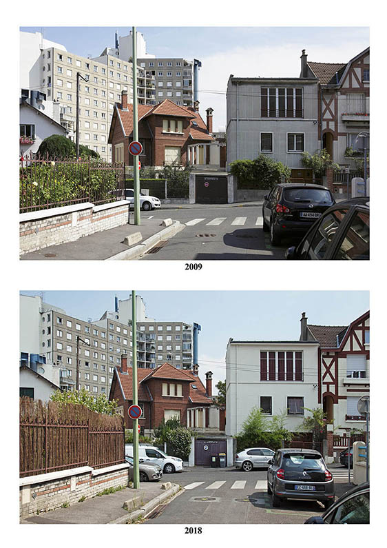 revoir une zone pavillonnaire d'Arcueil à 9 ans d'intervalle