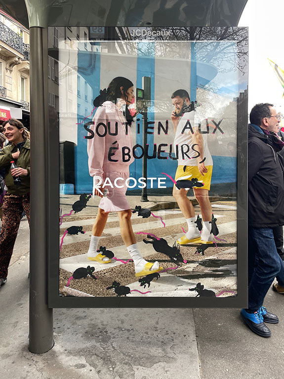 Lors d'une des nombreuses manifestations contre la loi de réforme des retraites début 2023