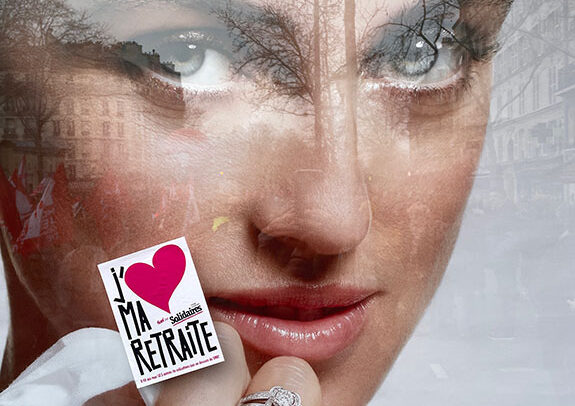 Lors d'une des nombreuses manifestations contre la loi de réforme des retraites début 2023